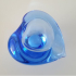 Murano ashtray blue heart